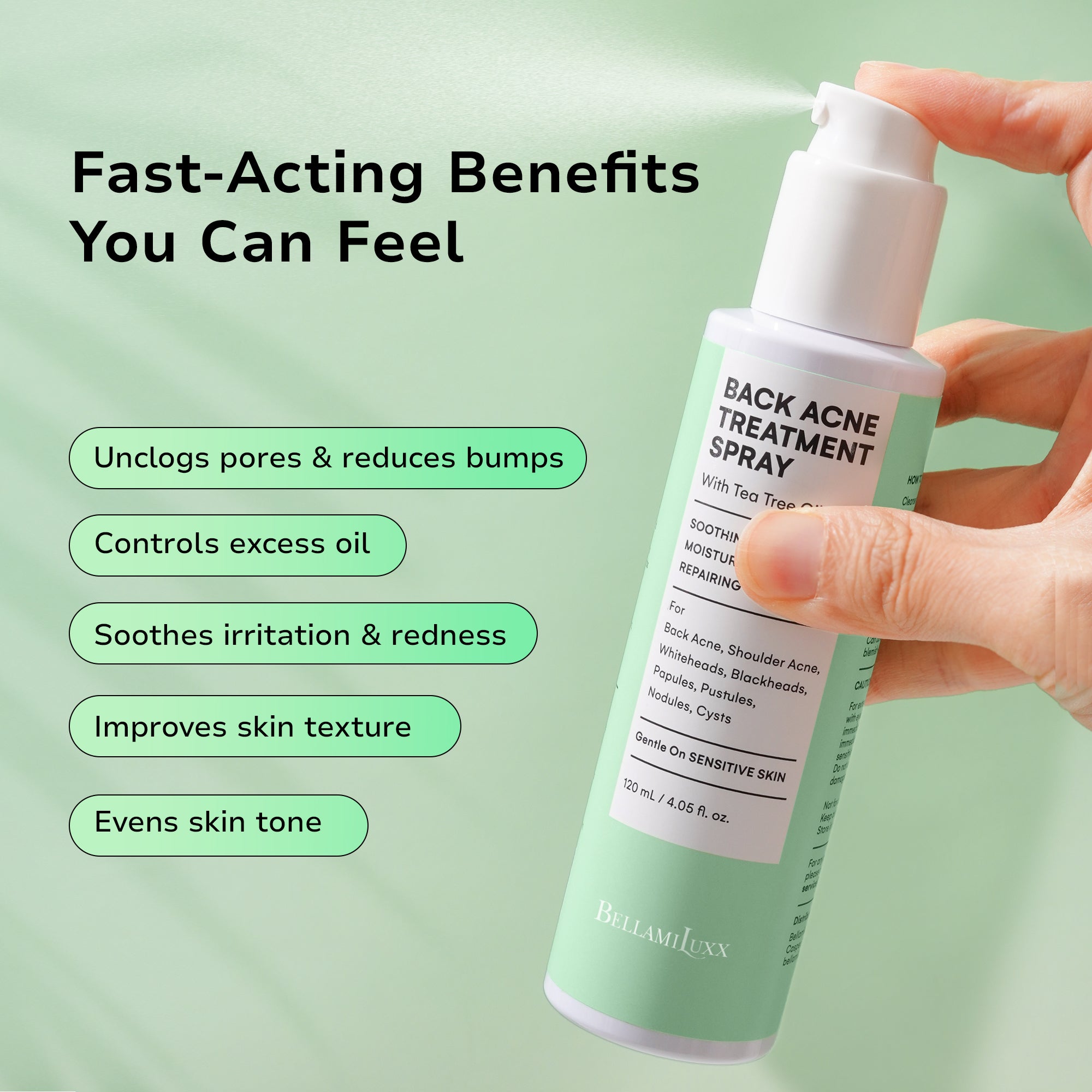 Back & Body Acne Treatment Spray, 4.05 fl. oz / 120 mL