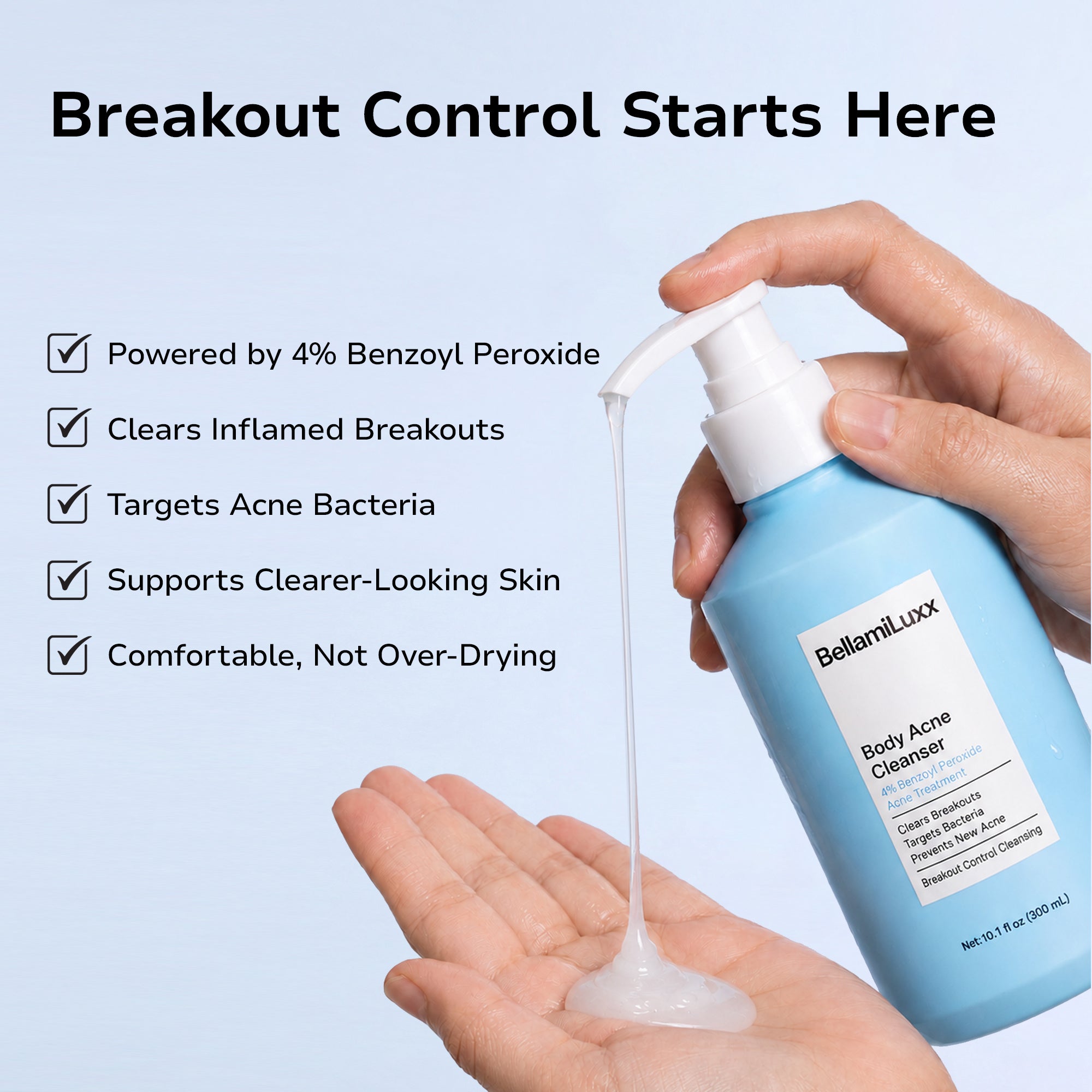 4% Benzoyl Peroxide Body Acne Wash