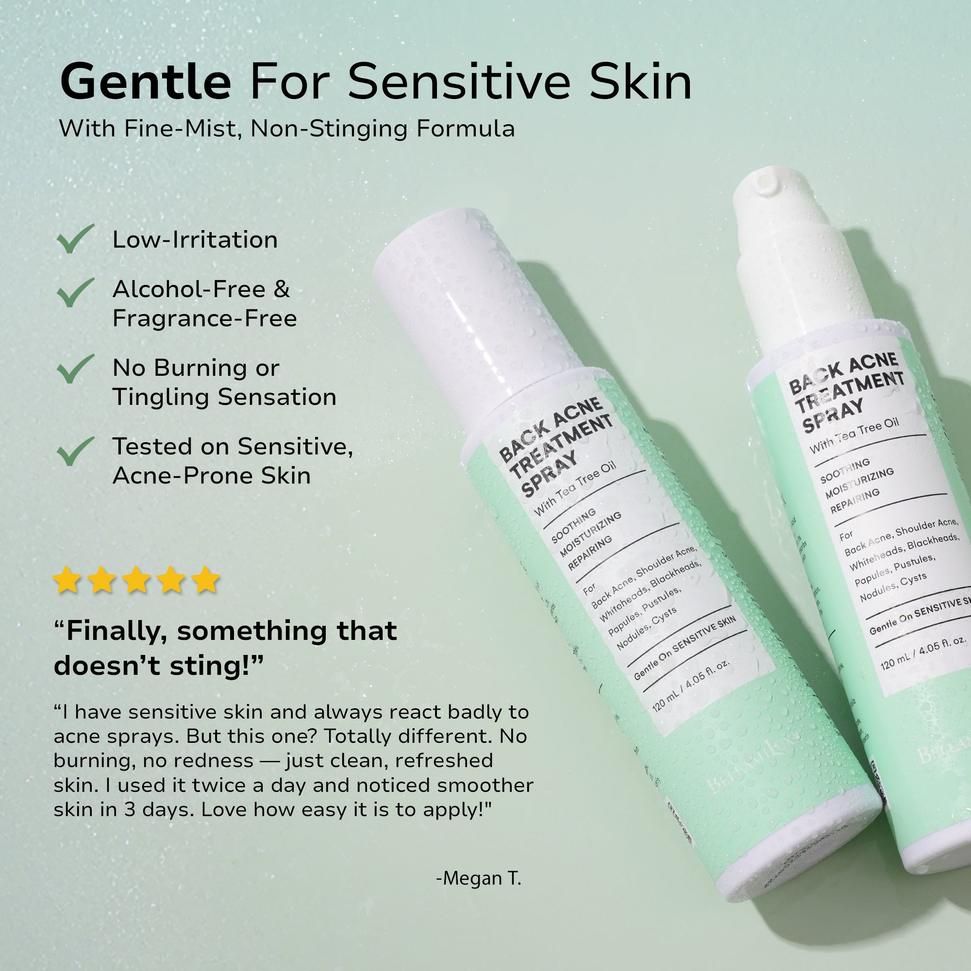 Back & Body Acne Treatment Spray, 4.05 fl. oz / 120 mL