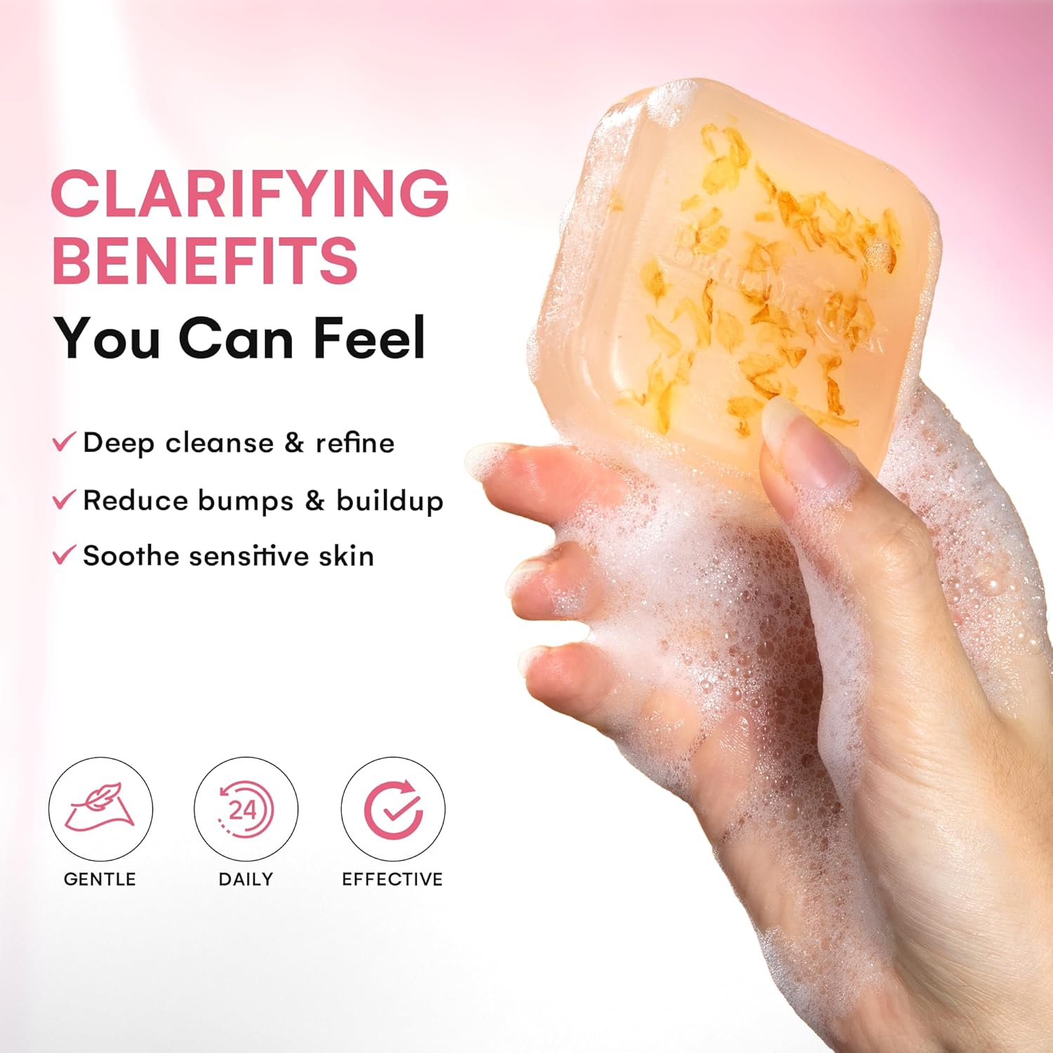 Body Acne Soap Bar: Antibacterial Bar for Butt, Thighs, Back, Body Acne, Folliculitis & Fungal Prone Skin - Tea Tree Oil, Sulfur & Salicylic Acid Soap - Reduce Bumps, Clogged Pores