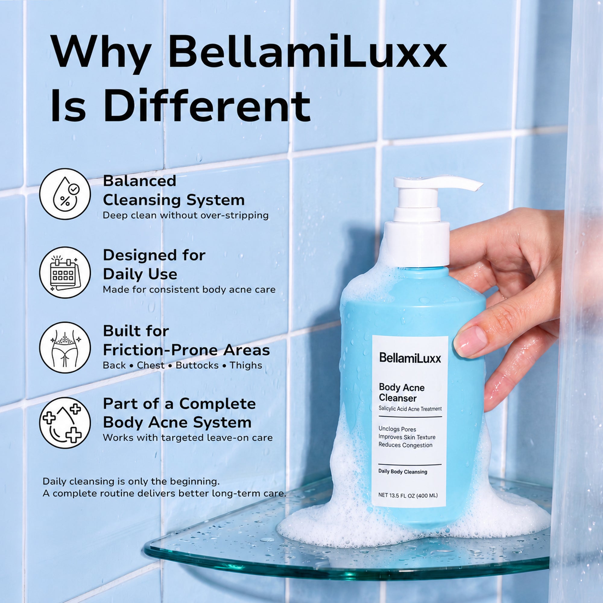 2% Salicylic Acid Body Acne Wash